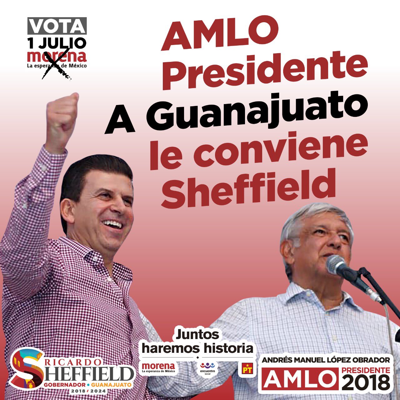 Morena designó a Sheffield como candidato a la gubernatura de Guanajuato  por medio de una encuesta... que no existe