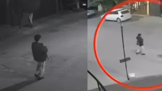 cámaras de vigilancia grabaron el recorrido de Jeshua Cisneros